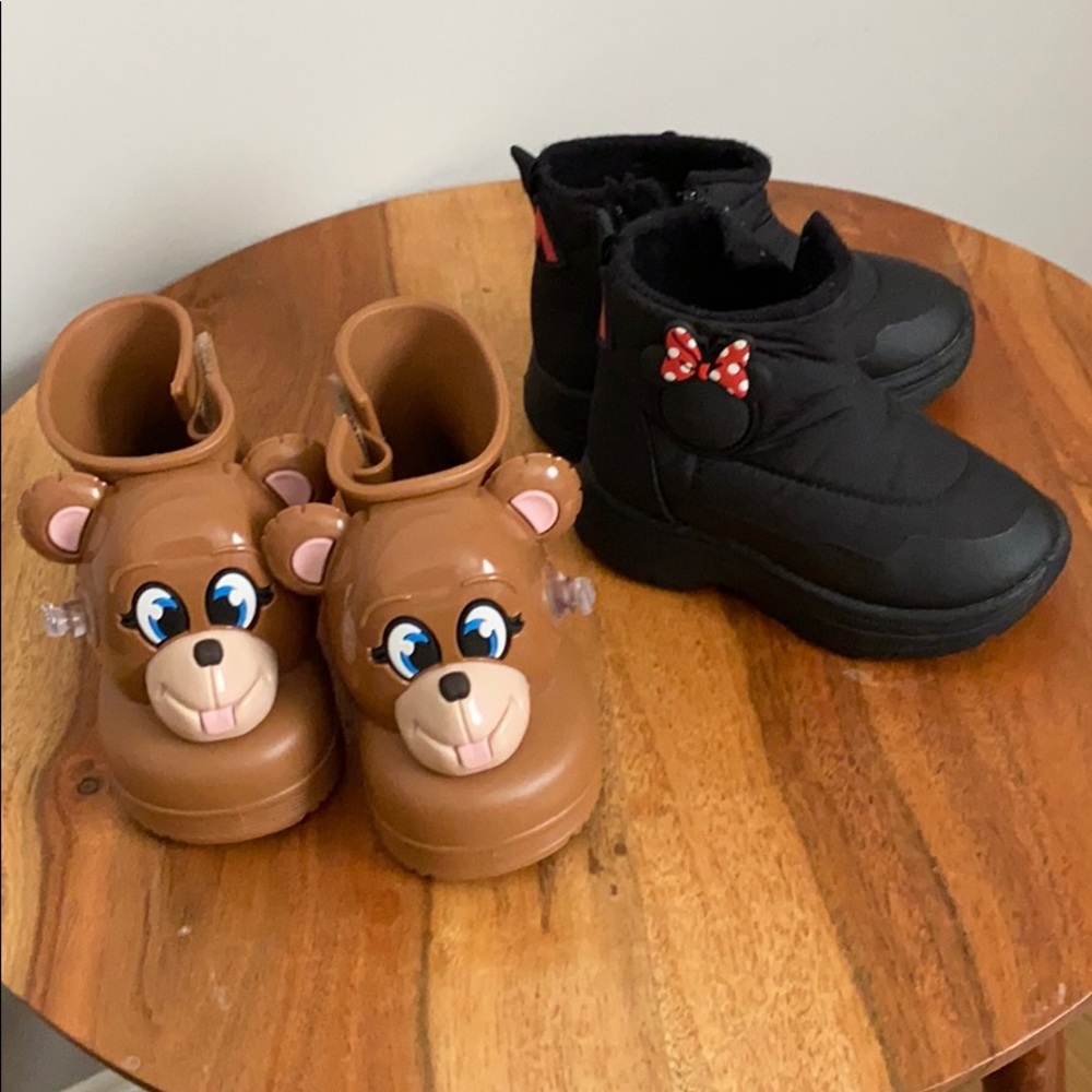 2-pair BRAND NEW boots- Mini-Melissa and Zara!